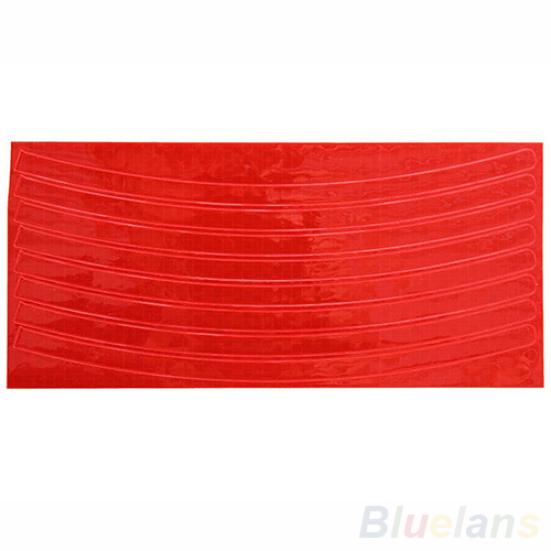 

Флуоресцентная наклейка на MTB велосипед, обод колеса, светоотражающие наклейки, наклейка красный