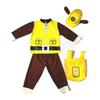 Anime Pattuglia dei Cuccioli Bambini Top Pantaloni Zaino Cappello Marshall Chase Skye Zuma Rubble Uniformi Pattuglia Bambini Costume Cosplay di Halloween