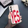 Personality Yes No Phone Cover Case for Samsung Galaxy A57 A25 A51 A34 A35 A52 A26 A24 A36 A37 A52 A17 A54 A15 A14 A16 A55 A56