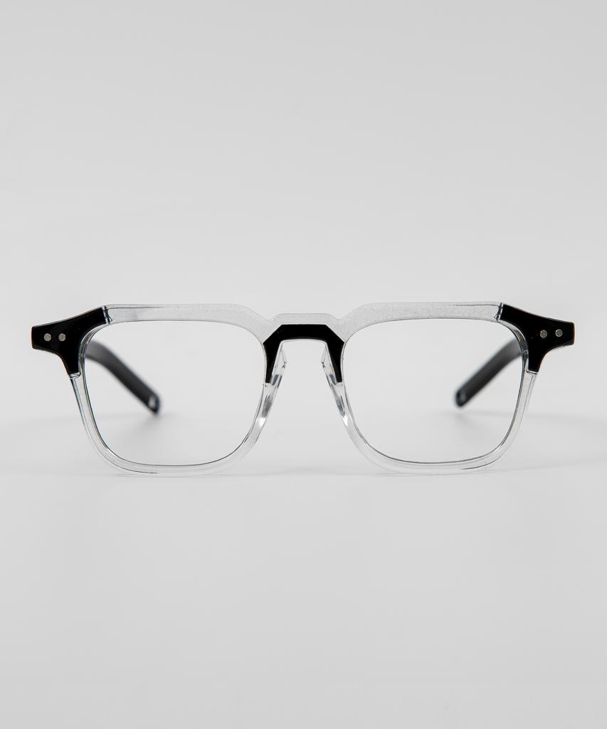 Eseubika Tony-C02 Translucent Horn-Rimmed Glasses Blue Light Blocking