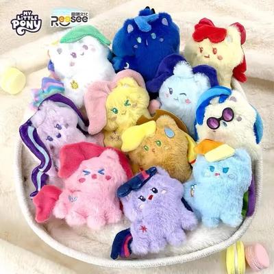 Μη Τοξικό Μπρελόκ My Little Pony Μίνι Βελούδινο Παιχνίδι Twilight Sparkle Pinkie Pierarity Fluttershy Applejack Ριγέ Μπρελόκ Κούκλα Για Παιδιά