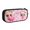 Korean Italian Brainrot Ballerina Cappuccin Pencil Cases for Girls Boys Funny Meme Large Capacity Pen Bag Box School Supplies