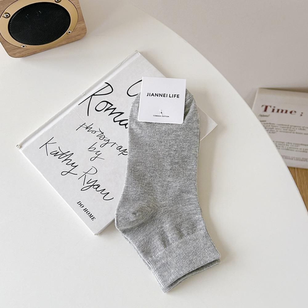

Cotton Women s Socks Solid Color Cotton Socks Comfortable Short Socks Spring