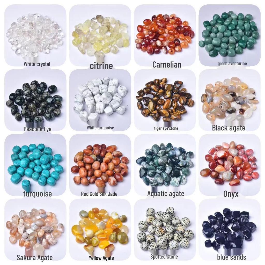 Natural Crystal Tumbled Stone Chips for Fish Tanks, Flower Pots, Diffusers, and Jewelry.