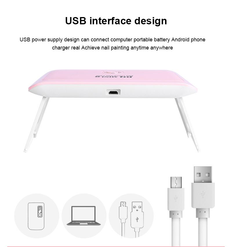 Foldable 36W LED UV LED Nail Dryer Machine Portable Home Use Nail Lamp For Quick Dry Gel Nail Polish Art Light Salon Tool