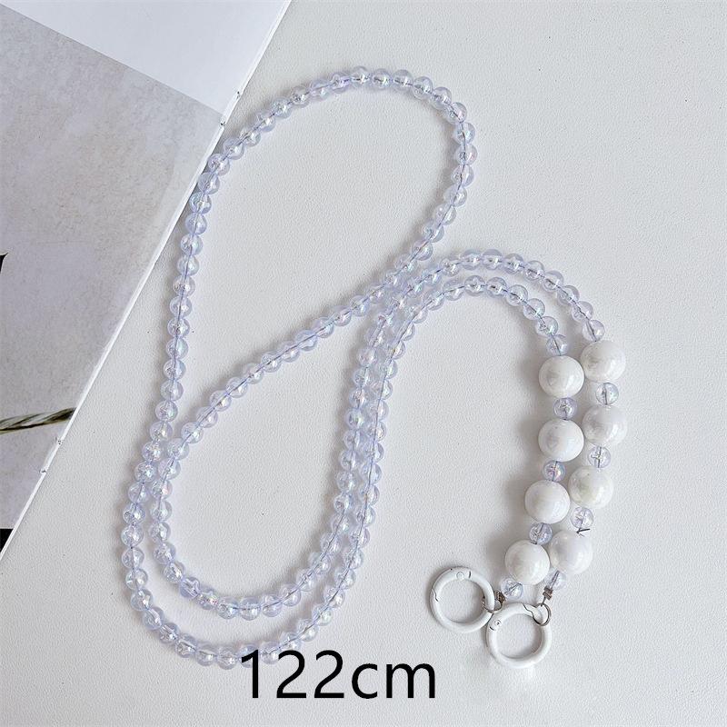 Snur universal pentru telefon Crossbody, margele, curele de lanț pentru gât lung, husă pentru telefon cu frânghie anti-pierdere cu plasture pentru Iphone Samsung Xiaomi