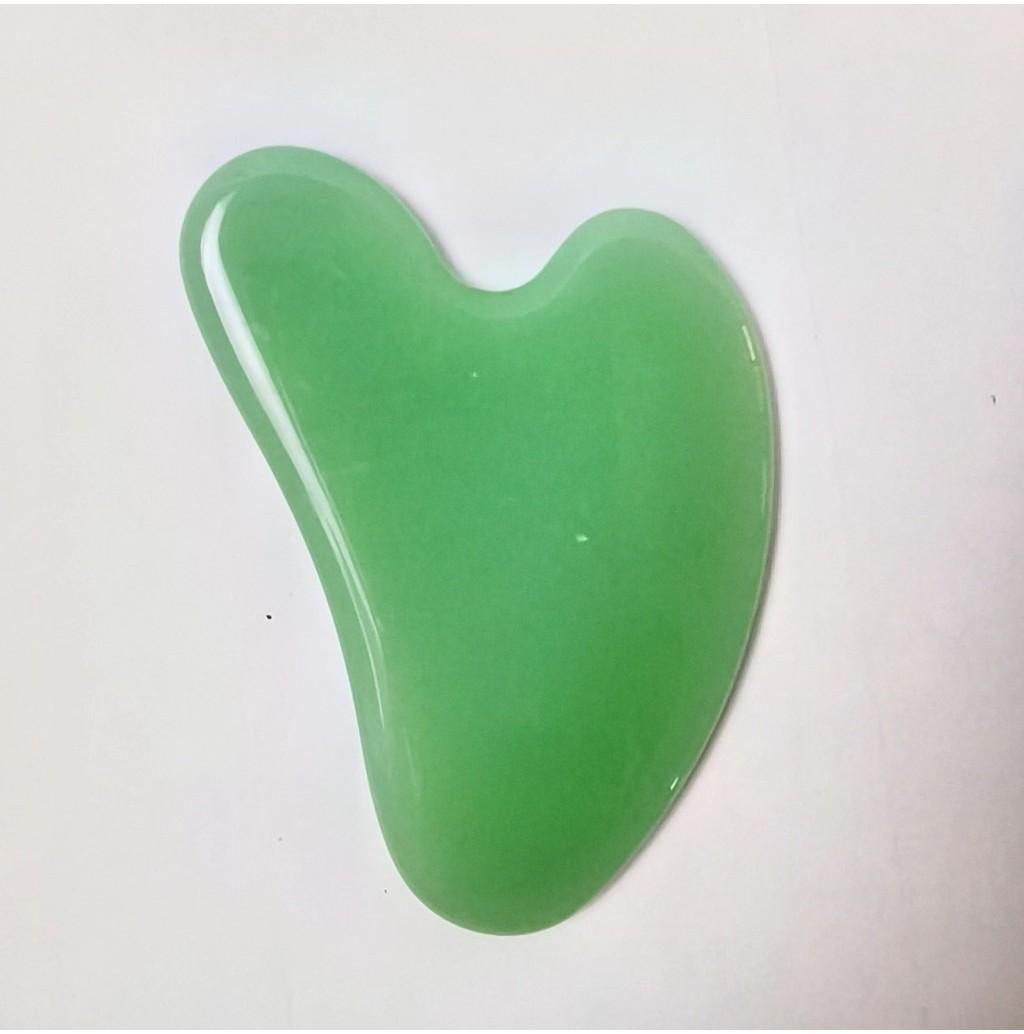 

Face Shape Heart Gua Sha Tool Spa Massager Facial Beauty Product Care Health Light Green