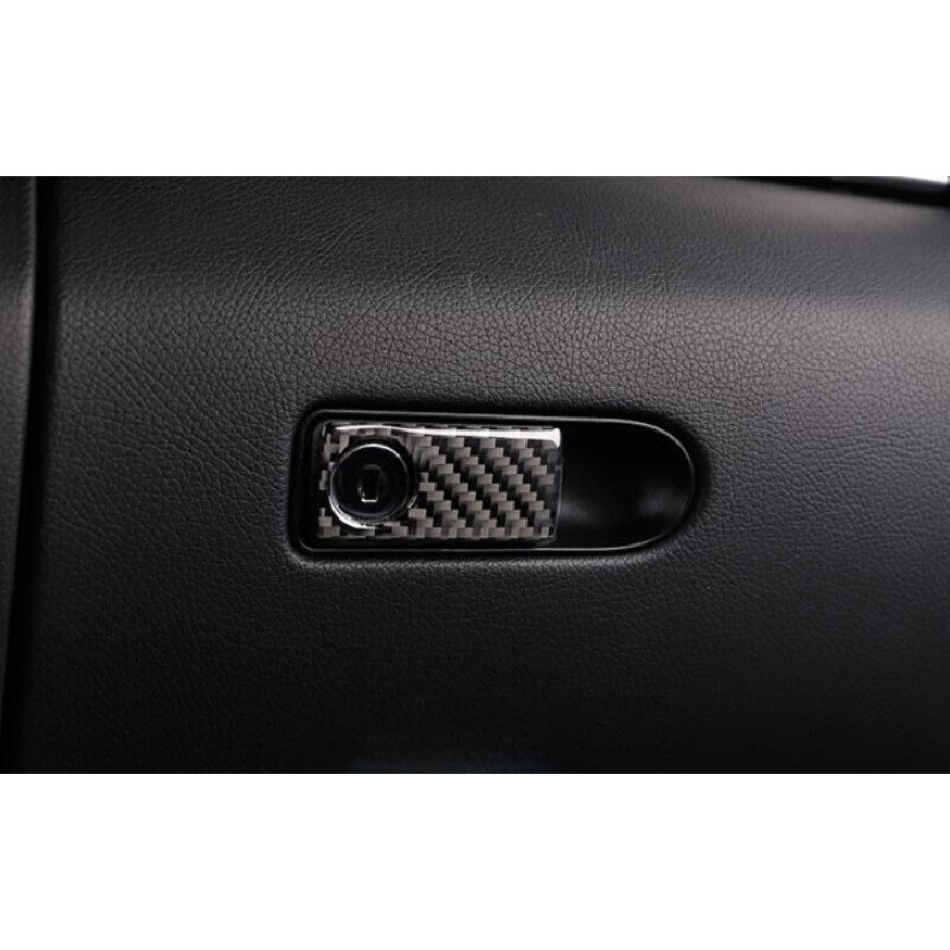 Real Carbon Fiber For Benz GLK Co-Pilot Storage Box Handle Panel Trim 2008-2015
