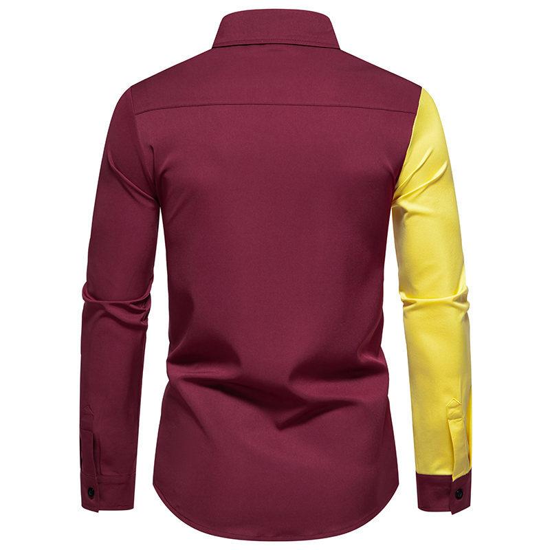 Herrenhemden Herbst und Winter Neue Herren Casual Street Trend Langarmhemd Mode Vielseitiges Hemd