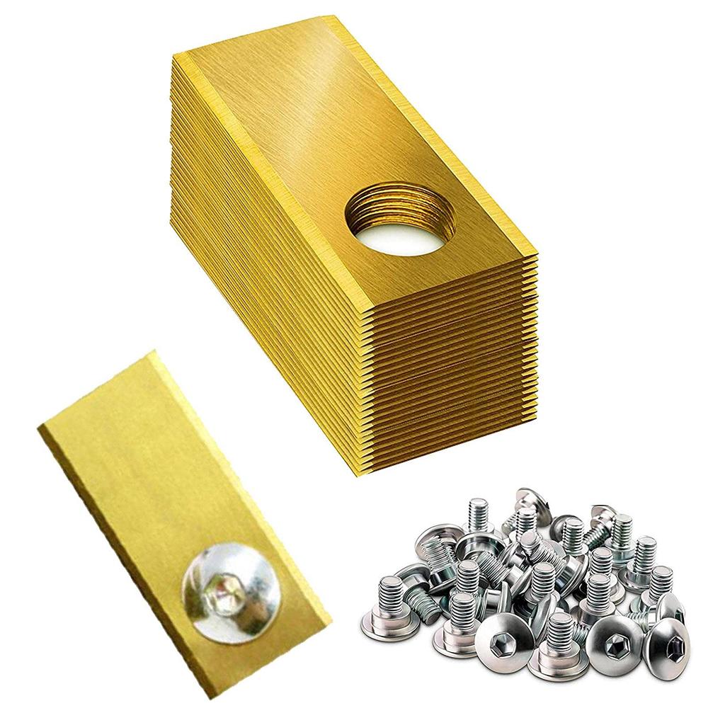 30Pcs for Honda Miimo Robotic Lawn Mower Stainless Steel Replacement Blades, 39.2x17.5mm