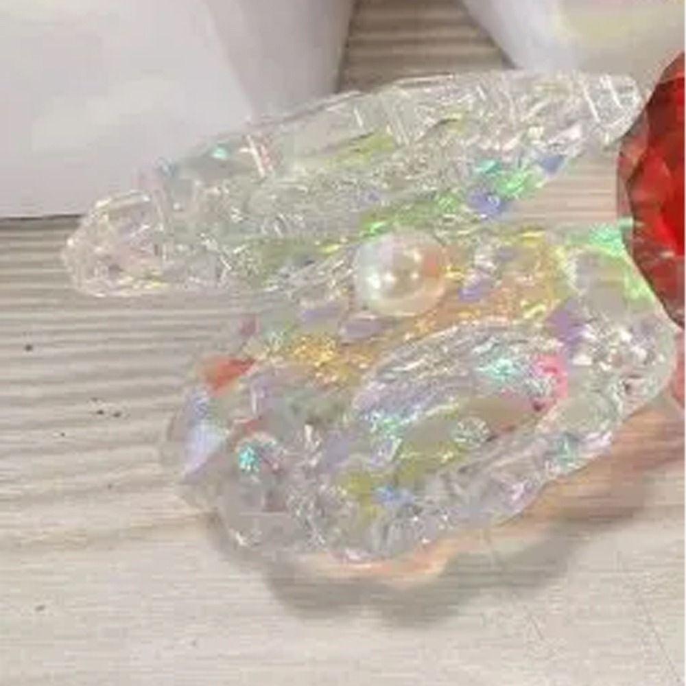 Creative Crystal Figurine Colorful Miniature Statue Home Decoration Crystal Shell Jewelry Girl
