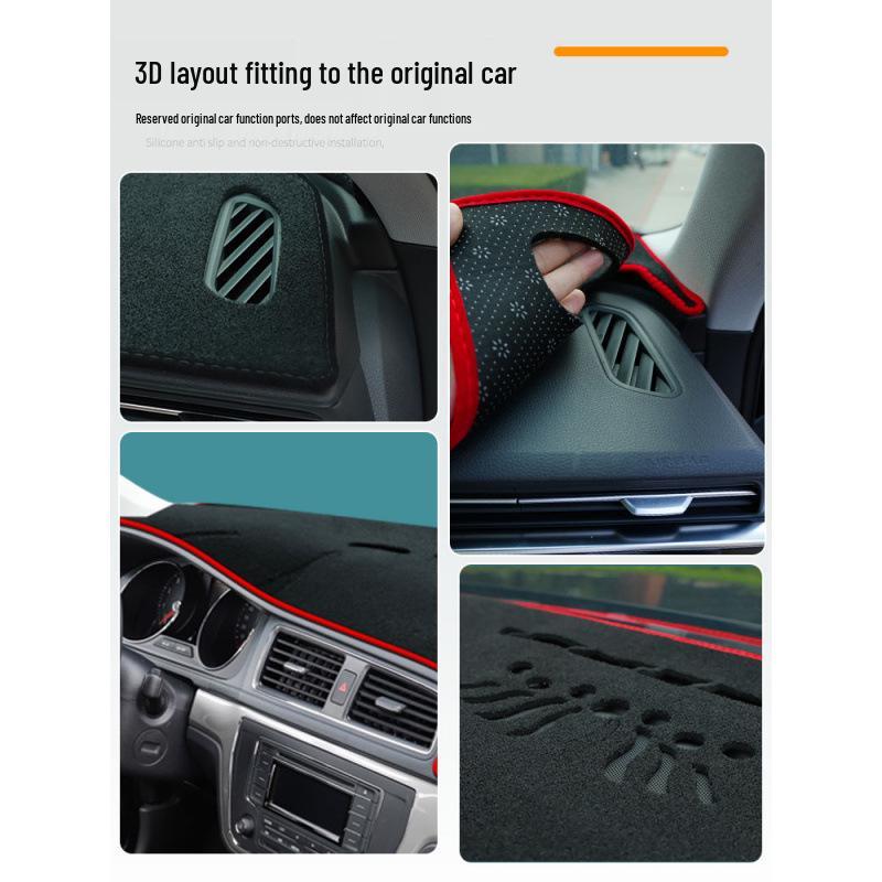 Volkswagen Lavida Dashboard Sunshade Pad - Light Blocker for Center Console, Sharp Edition 24 Voyage.
