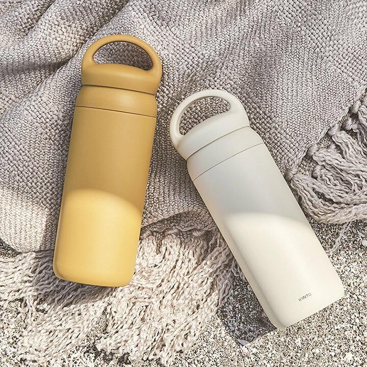 Kinto water bottle 500ml stylish tumbler my easy clean sports drink compatible insulation cooling direct drinking mug day off stainless steel women