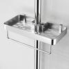 Modern Minimalist Plastic Bathroom Wall Shelf With No Drilling For Shower And Kitchen Storage