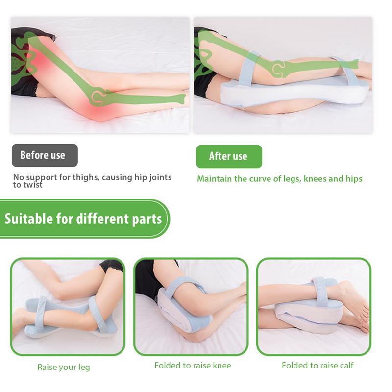 Almohada de espuma viscoelástica para dormir, cojín de espuma para rodillas, almohada de apoyo para piernas, almohada para rodillas, soporte para piernas, para embarazadas