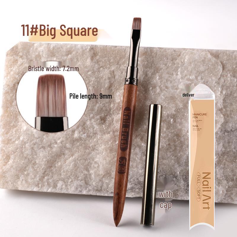 Popular Sandalwood Nail Art Brush Set: Liner, Triangle, and Flower Design Pens