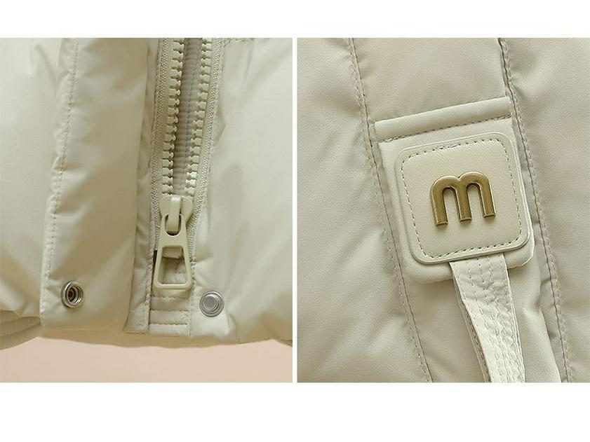 Women's Short Cotton Jacket 2025: Winter Korean Style Loose Stand Collar Down Coat, Thickened and Versatile Outerwear.