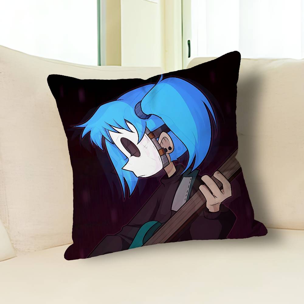 S-Sally Game F-Face Pillow Cases for Bedroom Living Room Sofa Home Decor Polyester Cushion Cover with Zipper