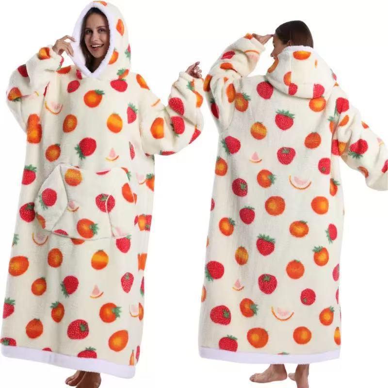 Women's Winter Cozy Velvet Robe - Double-Sided Soft Cotton for Cold Protection and Comfort