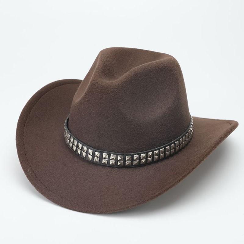 Cowboy Hat With Chain And Starry Sky Compass For Western Style Men And Women