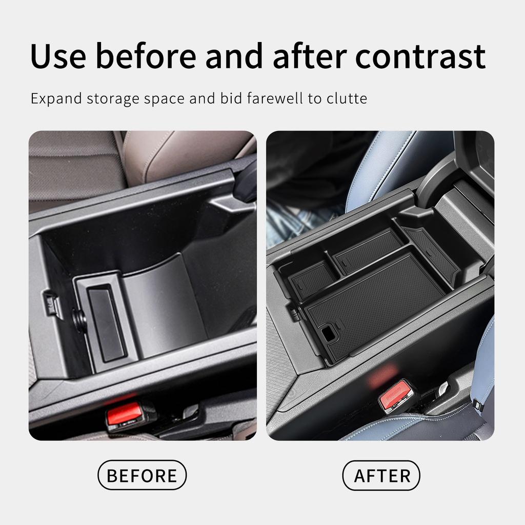 Für BMW X3 2025 Auto Aufbewahrungsbox Innenzubehör Mittelkonsole Armlehne Aufbewahrungsbox Organizer Aufräumschale