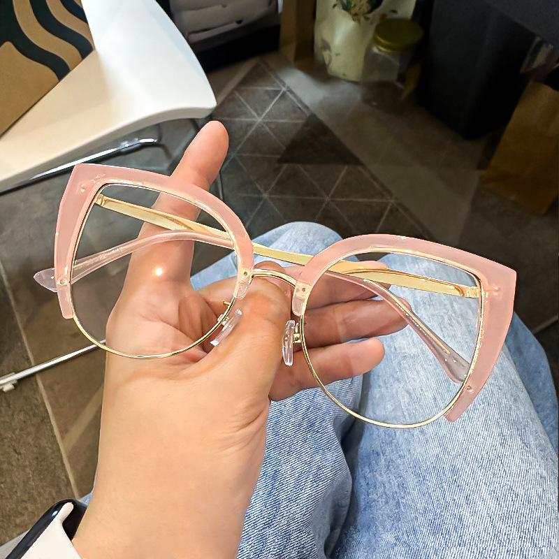 Vintage Katzenauge Metall Lesebrille - Blaulichtfilter, Hohe Auflösung, Europäischer & Amerikanischer Stil