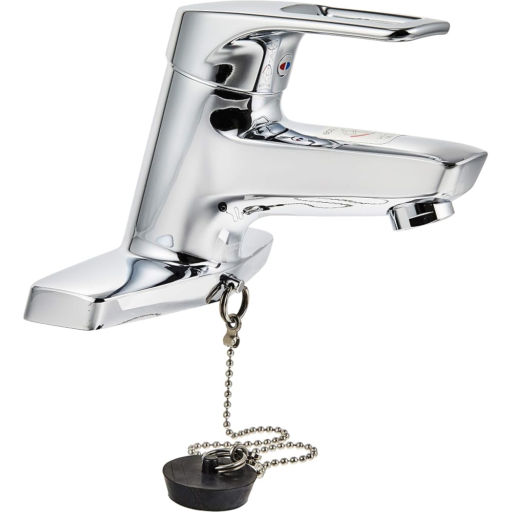 TOTO TLHG30EGR Washroom Faucet with Stand, 2 Holes, Eco Single Rubber Stopper Type (Replacement) ...