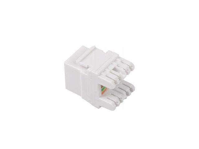 Moduł Keystone Lanberg Gniazdo RJ45 -> LSA UTP Kat.6 180° Do Puszki Montażowej