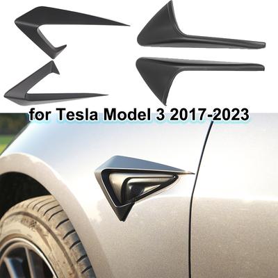 For Tesla Model 3 2017 2023 Side Camera Protection Cover Turn Signal Trim Decor Sticker Wing Fender Decoration Cover Accessoires