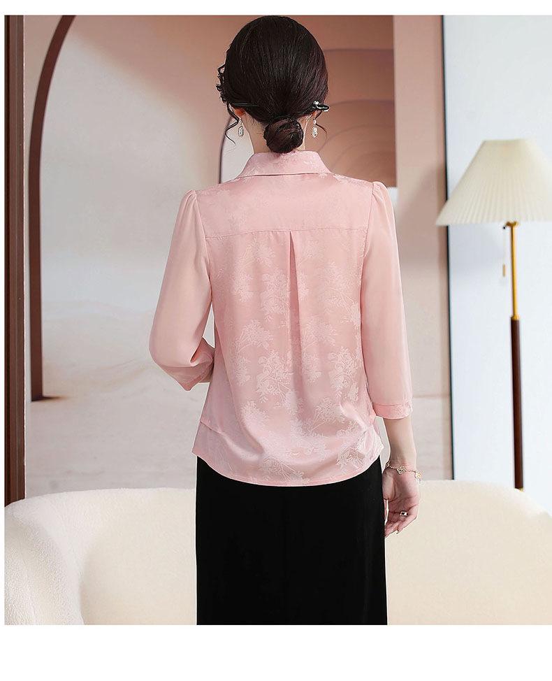 Women's Retro Chinese Frog Button Embroidered Shirt - Age-Reducing, Loose, Versatile Base Layer, Off-White