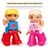 BaoSiZhi Совместимые с Duplo Большие Пластиковые Строительные Блоки Аксессуары для Минифигурок