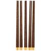 5 Pairs Chinese Style Wooden Chopsticks Set Safe Handcrafted Tableware Gift for Family FriendsWenge