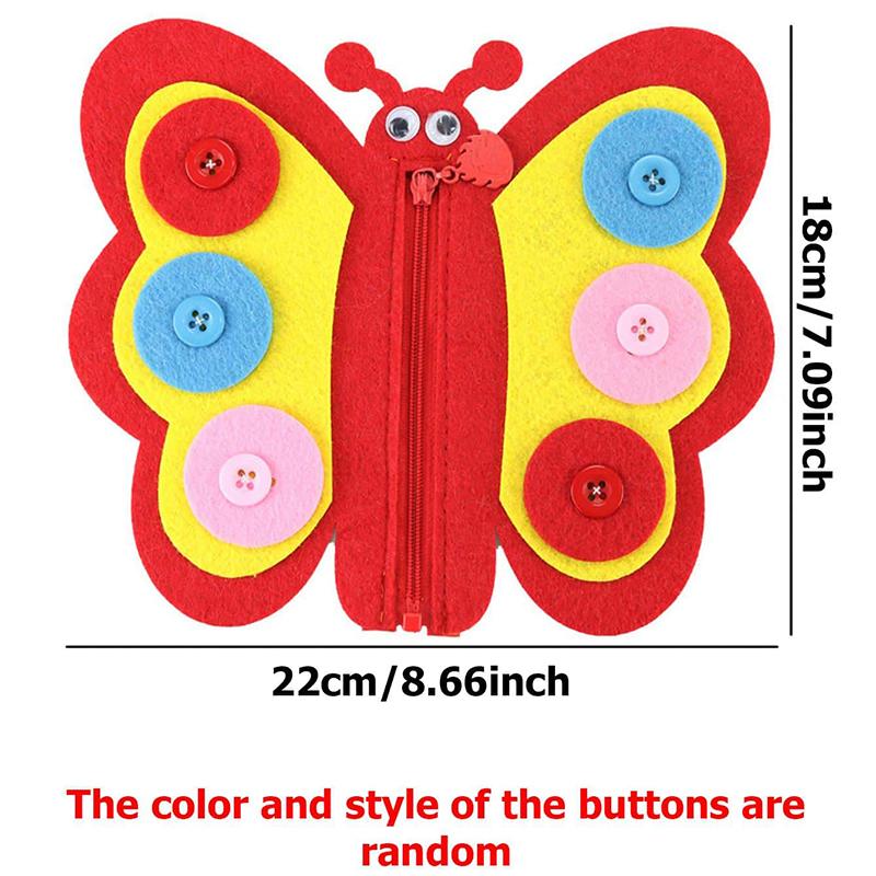 Children Diy Button Early Education Children Toys Montessori Teaching AIDS To Learn Non-woven Fabric Button Up Toy Supplies