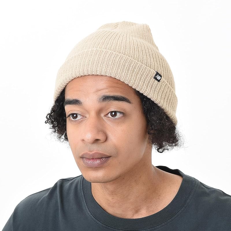

[New Balance] hat knit hat fisherman beanie (LAH43010) SOT (stoneware)