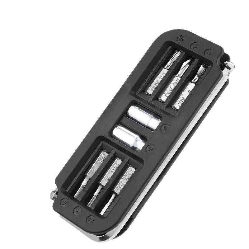 

1 Set Multi-Model Hex Key Bike Maintenance Combination Tools 10-In-1 Portable Bicycle Repair Tool Kit Cycling Accessories One Size