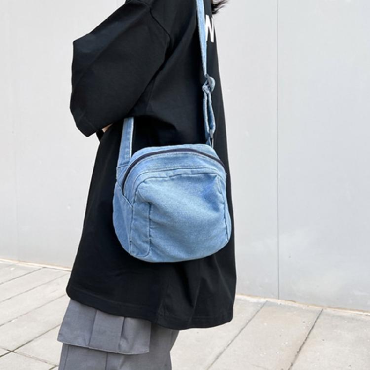 Denim Shoulder Bag Casual Handbag Women Girls Men Travel Crossbody Bag Tote Bags