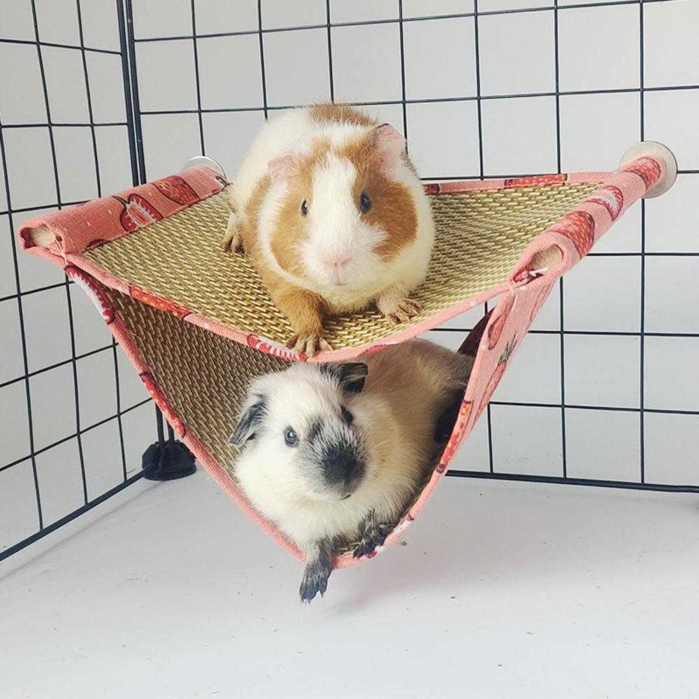 1 st dubbellagrad kyldyna hängmatta sval andningsbar hängande sovsäck för husdjur hamstrar marsvin sockerglidare ekorrar