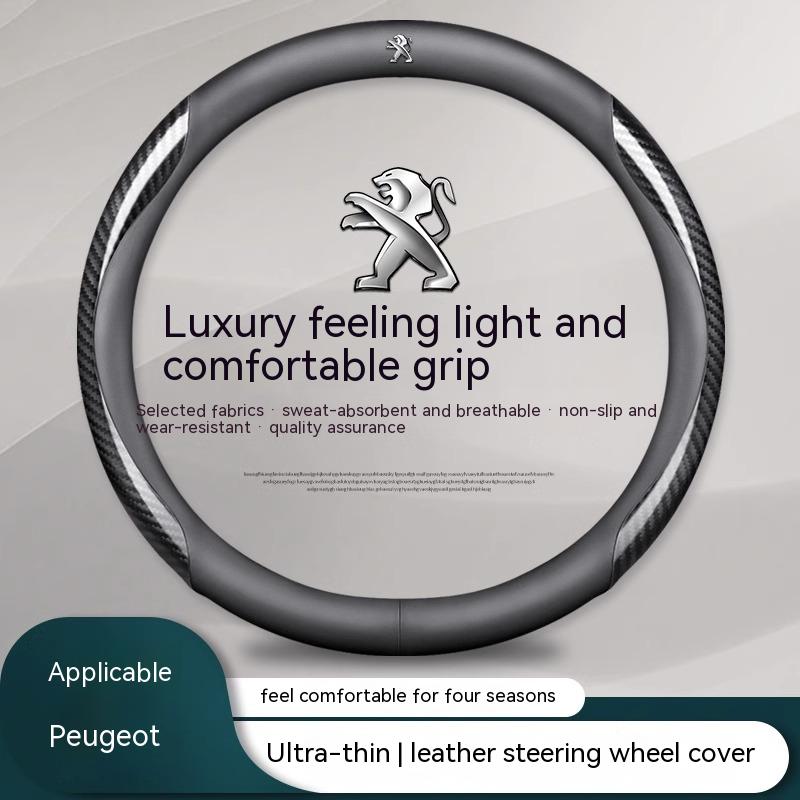 Car Steering Wheel Cover For Peugeot 106 107 108 206 207 208 301 307 308 406 407 408 QI 508 607 2008 3008 4008 5008 GT RCZ Rifter
