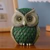 Owl Figurines Home Decors Accents Resins Owl Statue for Home Office Bedroom Bookshelfs Decors Small Animal Sculptures