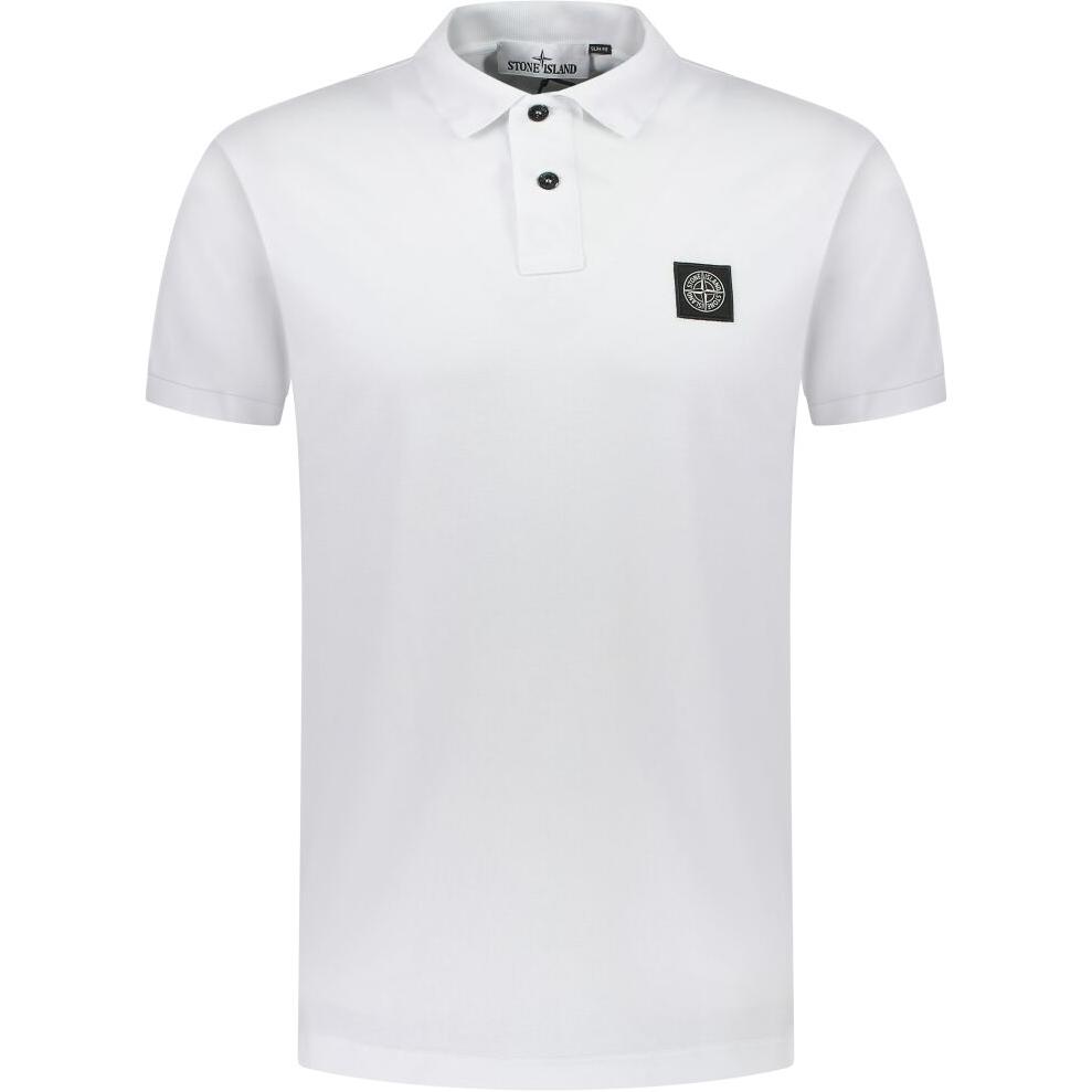 

Stone Island Ss25 Logo Slim Fit Polo Shirt Men tops White K1S1522002-SCS0018-V1001 XXL