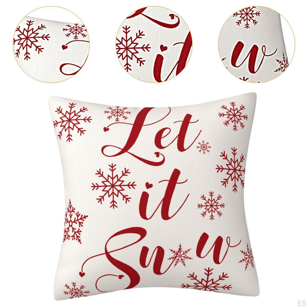 18x18inch Christmas Cushion Cover for Bedroom Holiday Decor