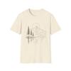 Mountain Landscape Line Art T-Shirt | Minimal Nature Tee