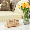 European Style Light Luxury Crystal Tissue Box Retro Coffee Table Paper Box Living Room Desktop Decoration Home Accessories
