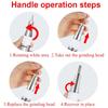 Professional Electric Nail Drill Handle Stainless Steel Nail Art Drill Pen Handle Nail Files Polish Grind Manicure Drill Tools