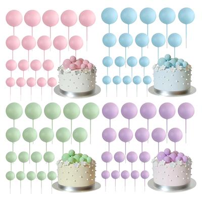 Altın Top Pençeli 20 Parçalı Mini Balon Pasta Üstü Süslemeleri - Kutlamalar İçin Şenlikli Pasta Dekoru