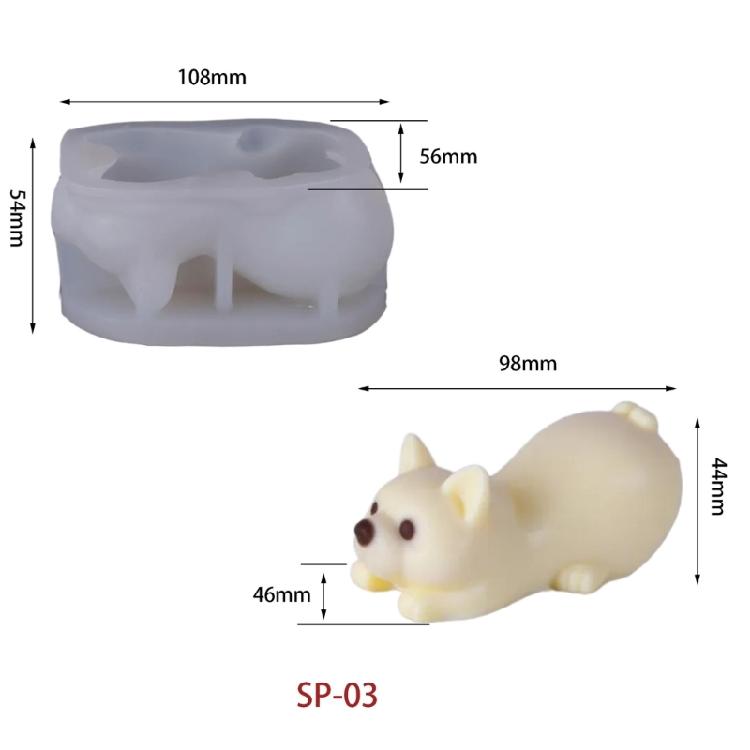 Flexible Silicone Puddings Molds With Dog Design For Chocolate Jelly Dessert Making Efficient Kitchen Baking Accessory