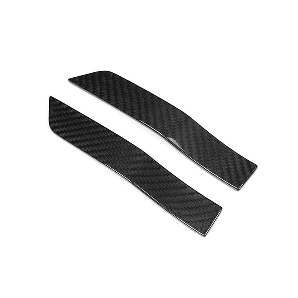 Black Carbon Fiber Fender Side Marker Plate Ornaments For 2015-21 Subaru WRX/STI