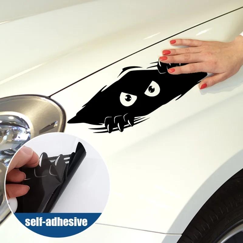 Lustiger Peep-Monster-Autoaufkleber, Karosserie, Dellen, Kratzer, Abdeckung, Vinylfolie, Dekoration, Aufkleber, Auto-Styling-Aufkleber