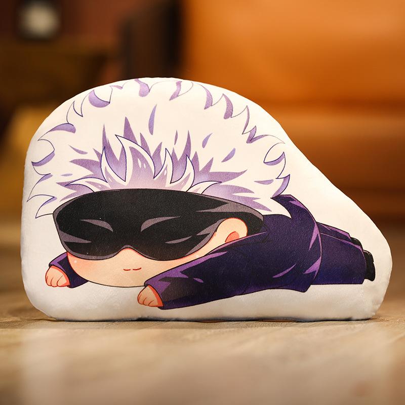 Kawaii Jujutsu Kaisen Plush Pillows Cute Anime Cushion Gojo Satoru Dakimakura Geto Suguru Stuffed Doll Yuji Itadori Throw Pillow