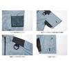 XEBEC Harness Hooded Silver Gray Heat-Shielding Short-Sleeve Air-Conditioned Jacket, XE98105-22-4L,